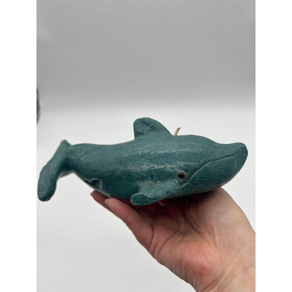 Vintage 90s Dolphin Wax Candle Nautical Whimsy Retro Ocean Marine Decor - Picture 2 of 10